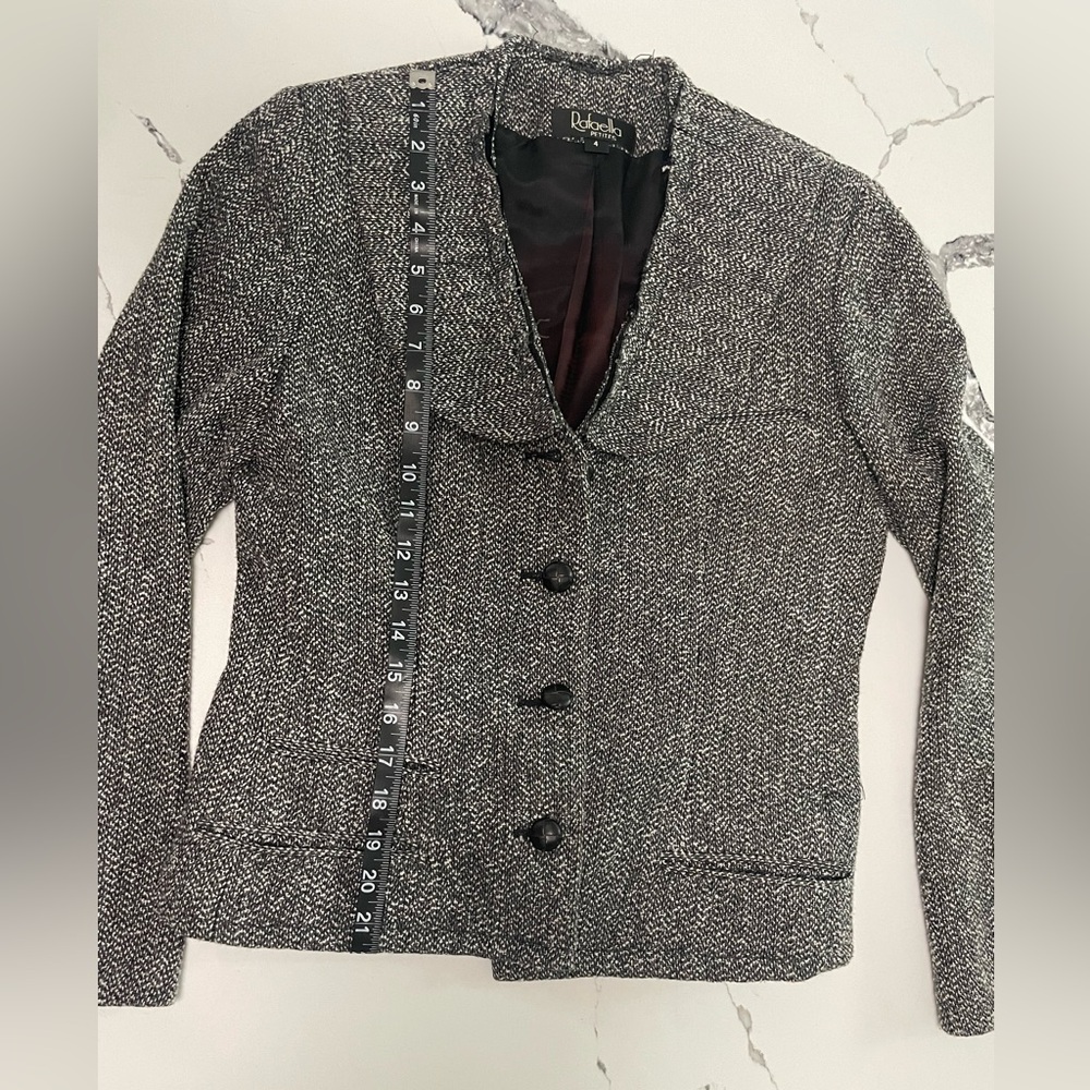 Vintage Rafaella Tweed Blazer (Petite 4) - Picture 6 of 6